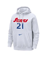 Nike Men's Joel Embiid White Philadelphia 76ers 2024/25 City Edition Name Number Pullover Hoodie
