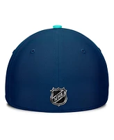 Fanatics Men's Deep Sea Blue/Light Blue Seattle Kraken Authentic Pro Rink Flex Hat