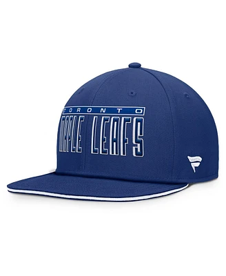 Fanatics Men's Blue Toronto Maple Leaf's Fundamental Gino Stack Snapback Hat