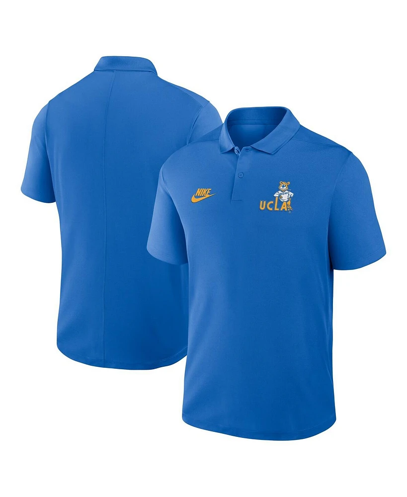 Nike Men's Blue Ucla Bruins Primetime Victory Legacy Vault Logo Performance Polo Shirt