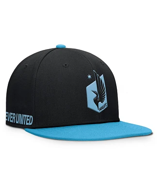 Fanatics Men's Black Minnesota United Fc Sitter Snapback Hat