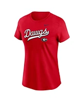 Nike Women's Red Georgia Bulldogs Local Script T-Shirt
