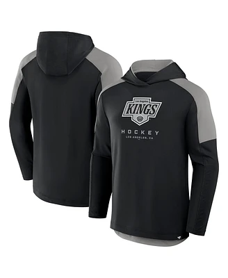 Fanatics Men's Black Los Angeles Kings Meta Game Transitional Pullover Hoodie