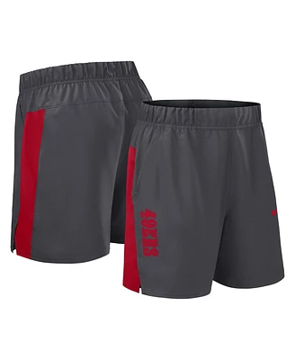 Nike Men's Gray San Francisco 49ers Woven Victory Performance Shorts