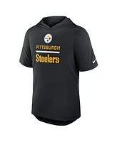 Nike Men's Black Pittsburgh Steelers Lockup Tri-Blend Hoodie T-Shirt