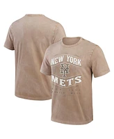 Fanatics Men's Tan New York Mets Sun Faded T-Shirt
