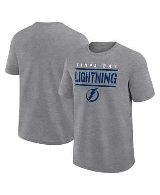 Logo Athletic Men's Heather Gray Tampa Bay Lightning Top Notch T-Shirt