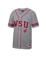 Colosseum Men's Gray Washington State Cougars Free Spirited Baseball Jersey