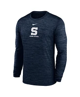 Nike Men's Navy Penn State Nittany Lions 2025 Sideline Velocity Performance Long Sleeve T-Shirt
