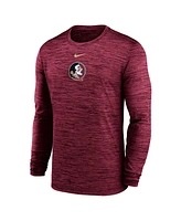 Nike Men's Garnet Florida State Seminoles 2025 Sideline Velocity Performance Long Sleeve T-Shirt