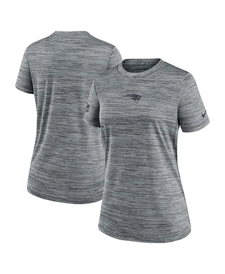 Nike Women's Heather Gray New England Patriots Offensive Line Velocity Performance T-Shirt