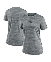 Nike Women's Heather Gray New England Patriots Offensive Line Velocity Performance T-Shirt