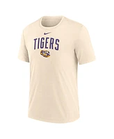 Nike Men's Natural Lsu Tigers Arch Logo Triblend T-Shirt