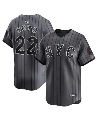 Nike Men's Juan Soto Gray New York Mets City Connect Limited Jersey