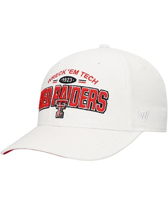 Top of the World Men's White Texas Tech Red Raiders Iconic Logo Adjustable Hat