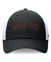 Nike Men's Black San Francisco Giants Wordmark Adjustable Trucker Hat