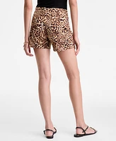 I.n.c. International Concepts Women's Cheetah-Print Shorts, Exclusively at Macy's