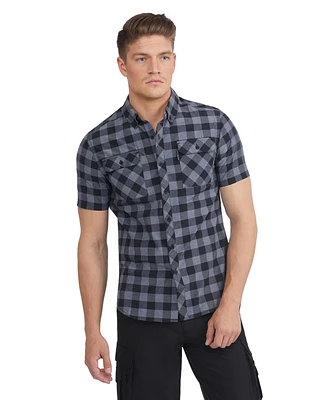 Ecko Unltd Men's Work N Short Sleeve Woven Shirt