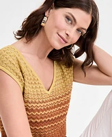 I.n.c. International Concepts Women's Ombre V-Neck Sweater, Exclusively at Macy's
