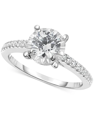 TruMiracle Diamond Engagement Ring (3/4 ct. t.w.) in 14k White Gold