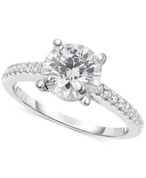 TruMiracle Diamond Engagement Ring (3/4 ct. t.w.) in 14k White Gold