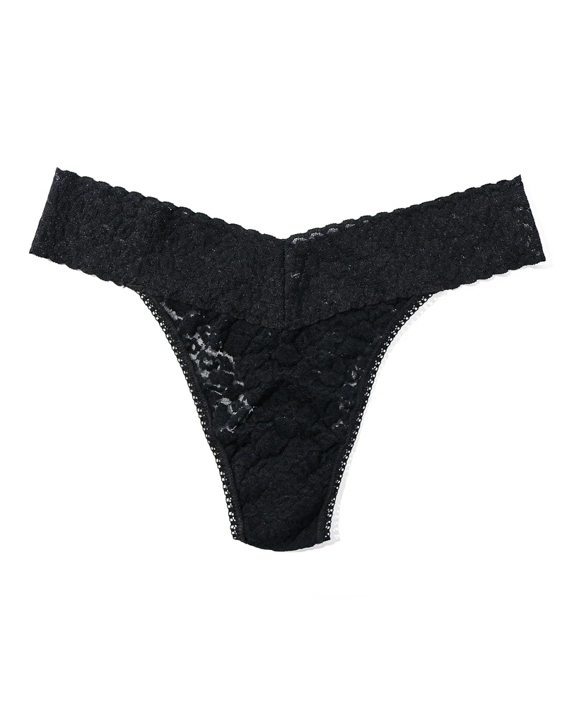 Hanky Panky Women's Leopard Lace Original Rise Thong Underwear 7I1101
