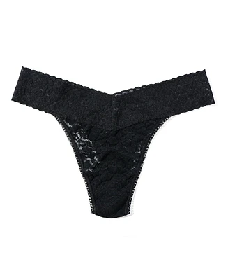 Hanky Panky Women's Leopard Lace Original Rise Thong Underwear 7I1101