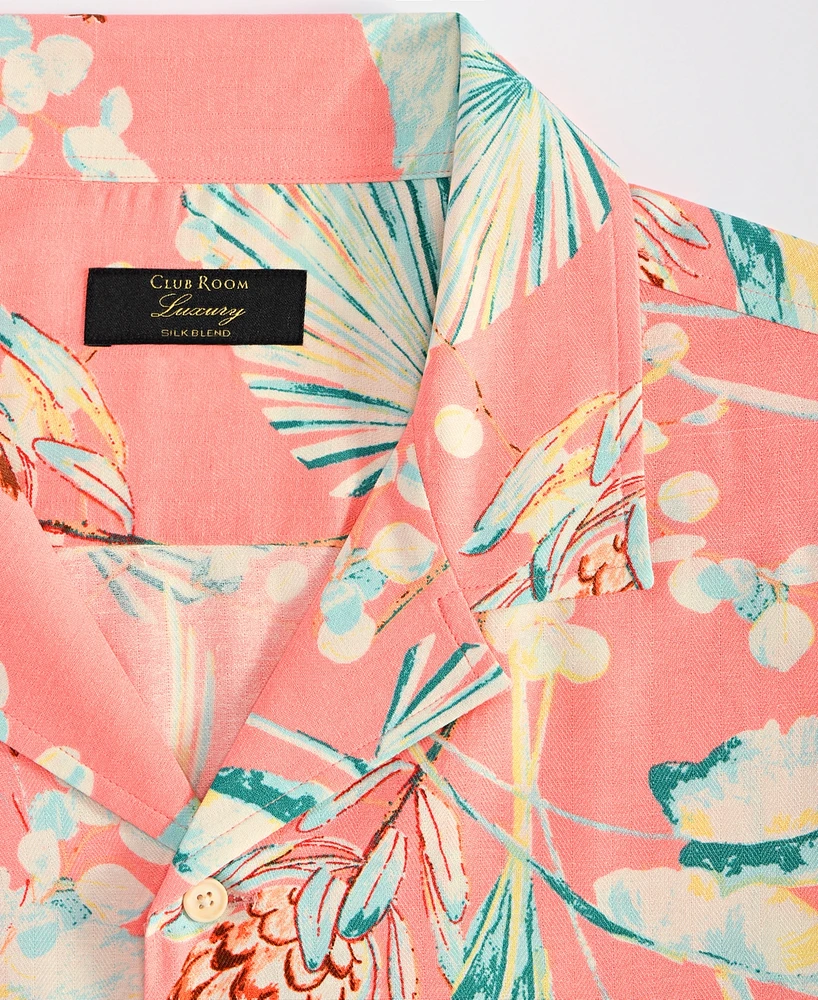Club Room Men's Elevated Kurt Regular-Fit Floral Button-Down Camp Shirt, Exclusively at Macy's
