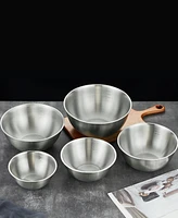 Art & Cook 5-Piece Nesting Stainless Steel Bowl Set