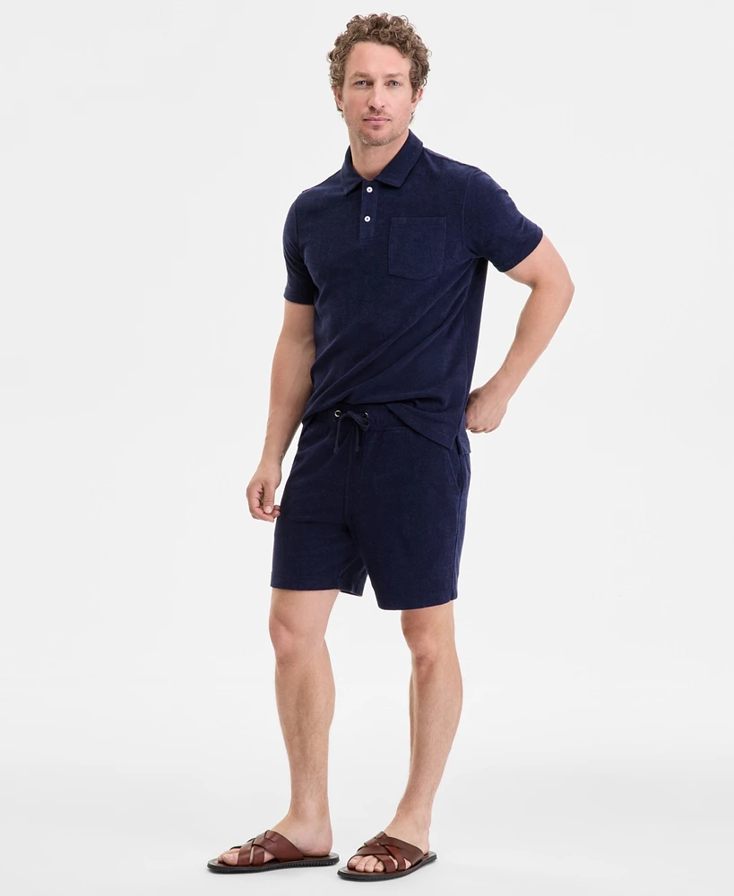 Club Room Men's Solid Terry Cloth Shorts, Exclusively at Macy's