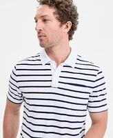 Club Room Men's Bengal Striped Terry Cloth Short-Sleeve Polo Shirt, Exclusively at Macy's