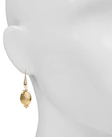 Patricia Nash Gold-Tone Etched Bead Drop Earrings