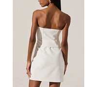 Astr the Label Women's Bow-Detail Strapless Mini Dress