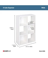 Closetmaid Decorative Home Stackable 6 Cube Cubeicals Organizer Storage