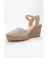 Sinta Suede Leather Platform Espadrille (Women)