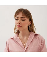 Spero London Gold Color Rose Sterling Silver Necklace