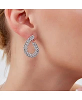 Spero London Chunky Spiral Helix Sterling Silver Earrings