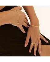 Spero London Rectangular Sterling Silver Chain Bracelet