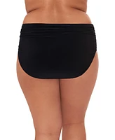 Magicsuit Plus Shirred Brief Swim Bottom