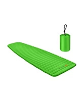 3 Inch Thick Inflatable Waterproof Camping Sleeping Pad-Green