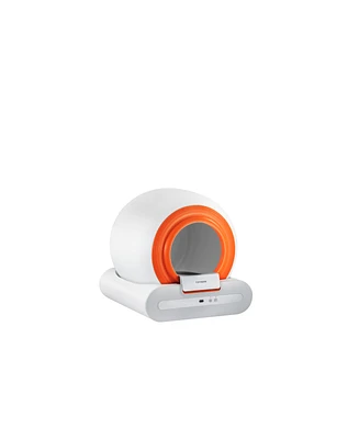 Smart Space-Saving Cat Litter Box: Large Capacity, Self-Cleaning