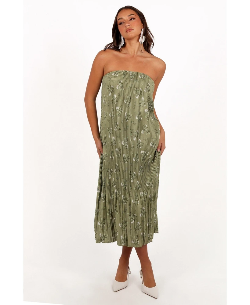 Petal and Pup Women's Sylvie Strapless Midi Dress
