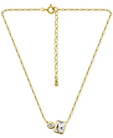 Giani Bernini Cubic Zirconia Collar Necklace, 16" + 2" extender, Exclusively at Macy's