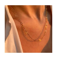 Spero London Love Heart Sterling Silver Chain Necklace