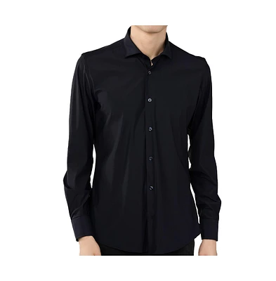 Luchiano Visconti Men's Navy Solid shirt