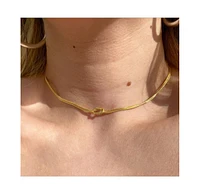 Spero London Knot Chain Choker Necklace Sterling Silver