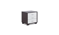 Rectangular Top Upholstered 2-Drawer Nightstand – Chic and Functional Bedroom Furniture