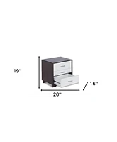 Rectangular Top Upholstered 2-Drawer Nightstand – Chic and Functional Bedroom Furniture