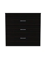 Wooden Three Drawer Dresser for Bedroom and Closet Storage