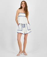 En Saison Women's Dontatella Sleeveless Tie-Back Top